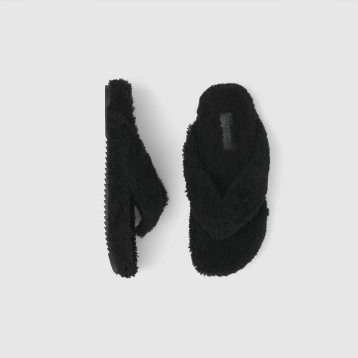 Burberry Burberry Shearling Sandals, Size: 39