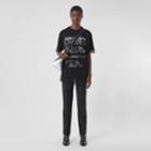 Burberry Burberry Lace Overlay Coordinates Print Cotton T-shirt