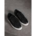 Burberry Burberry Check-quilted Leather Trainers, Size: 39.5