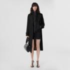 Burberry Burberry The Long Waterloo Heritage Trench Coat, Size: 08, Black