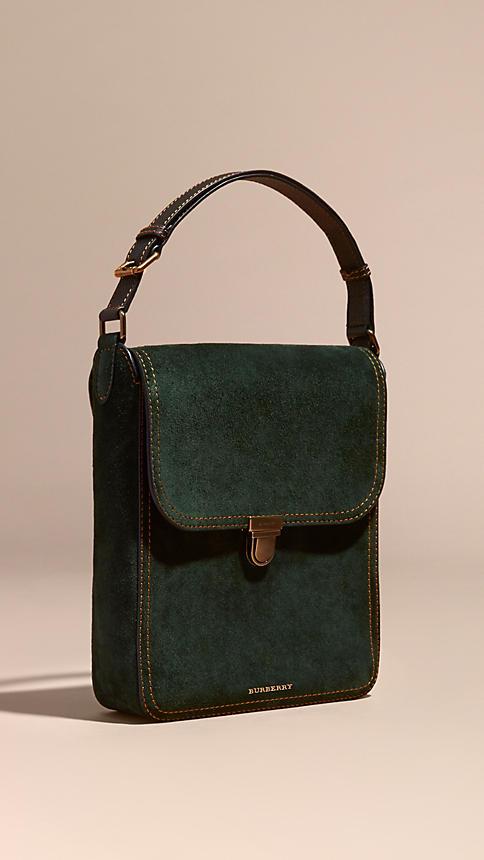 Burberry The Medium Satchel In English Suede