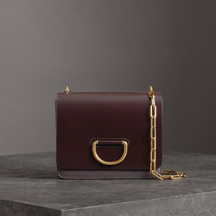 Burberry Burberry The Small Leather D-ring Bag, Red