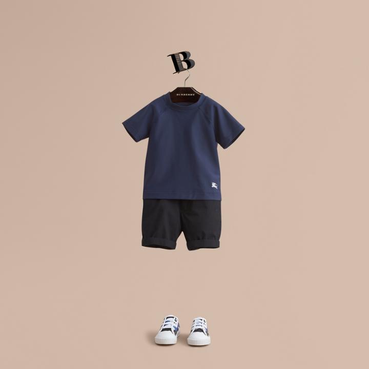 Burberry Burberry Seam Detail Rash Top, Size: 8y, Blue