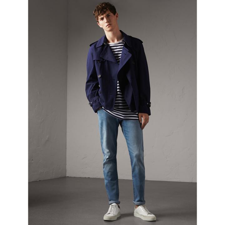 Burberry Burberry Straight Fit Light-wash Denim Jeans, Size: 32r, Blue