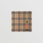 Burberry Burberry Logo Graphic Check Cashmere Large Square Scarf, Beige