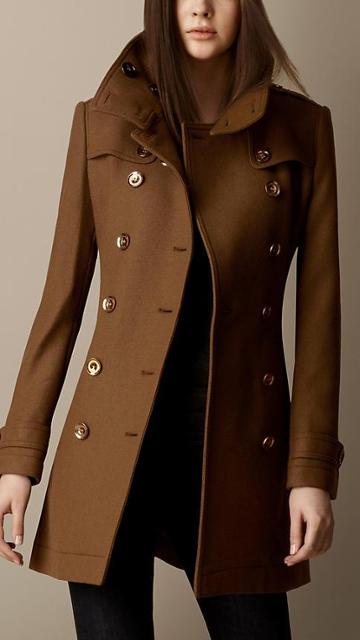 Burberry Double Wool Twill Trench Coat