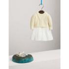 Burberry Burberry Knitted Cashmere And Tulle Dress, Size: 12m, White