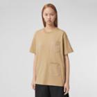 Burberry Burberry Contrast Pocket Cotton Oversized T-shirt, Size: L
