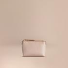 Burberry Burberry Grainy Leather Lipstick Case, Beige