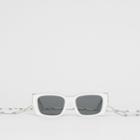 Burberry Burberry B Motif Rectangular Frame Sunglasses With Necklace