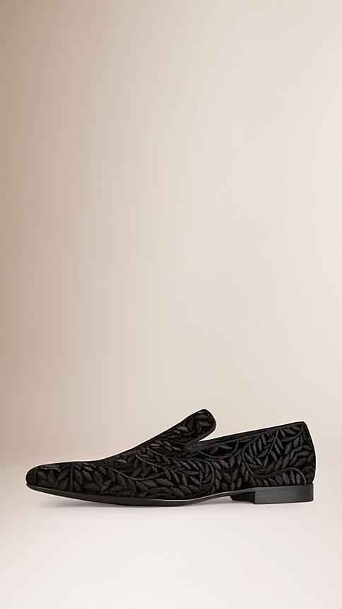 Burberry Velvet Loafers