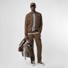 Burberry Burberry Monogram Stripe Print Cotton Sweatshirt, Size: L, Bridle Brown