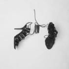 Burberry Burberry Cut-out Leather Laced Stiletto-heel Sandals, Size: 36