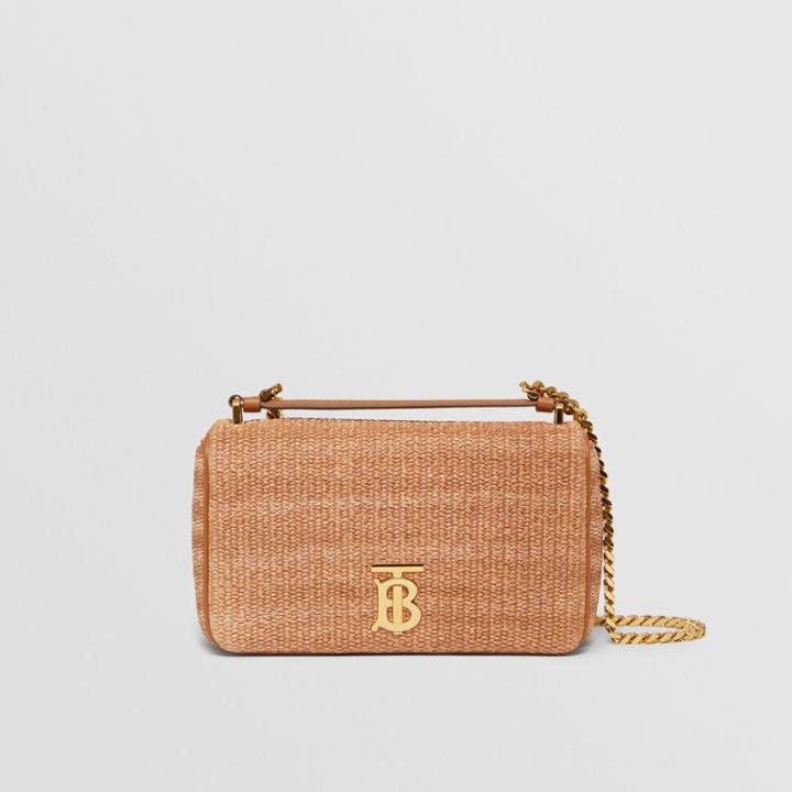 Burberry Burberry Small Raffia Lola Bag