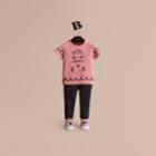Burberry Burberry Lady Print Cotton T-shirt, Size: 2y, Pink
