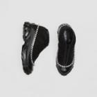 Burberry Burberry Crystal Detail Mesh, Nylon And Suede Arthur Sneakers, Size: 40, Black