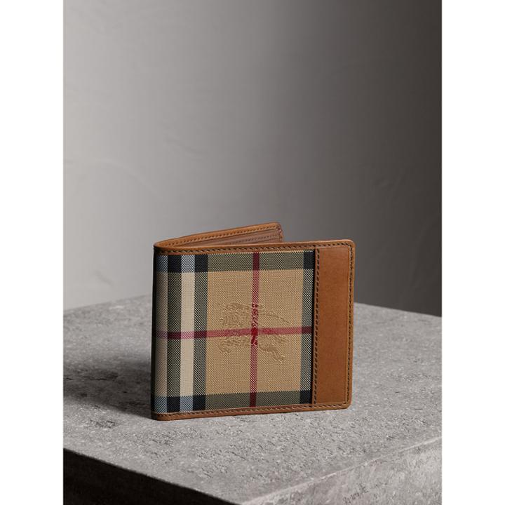 Burberry Burberry Horseferry Check International Bifold Wallet, Brown