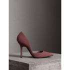 Burberry Burberry Point-toe Suede D'orsay Pumps, Size: 37, Pink