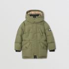 Burberry Burberry Childrens Detachable Hood Down-filled Puffer Coat, Size: 14y, Green