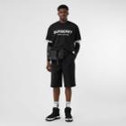 Burberry Burberry Logo Print Cotton T-shirt, Black