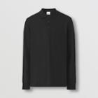 Burberry Burberry Long-sleeve Letter Graphic Cotton Piqu Polo Shirt, Size: Xs