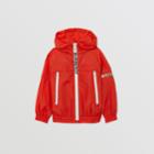 Burberry Burberry Childrens Logo Print Lightweight Hooded Jacket, Size: 3y, Red