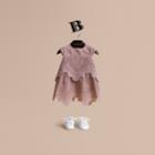 Burberry Burberry Layered Broderie Anglaise Cotton Dress, Size: 12m, Pink