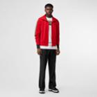 Burberry Burberry Icon Stripe Detail Funnel Neck Track Top, Red