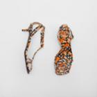 Burberry Burberry Monogram Print Lambskin Kitten-heel Sandals, Size: 35