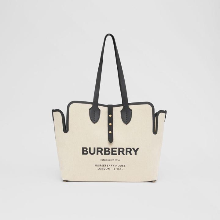Burberry Burberry The Medium Soft Cotton Canvas Belt Bag, Natural