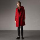 Burberry Burberry Sandringham Fit Cashmere Trench Coat, Size: 00, Red