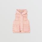 Burberry Burberry Childrens Down-filled Hooded Puffer Gilet, Size: 10y, Pink