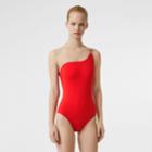 Burberry Burberry Icon Stripe Detail Swimsuit, Red