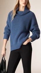 Burberry Brit Ribbed Cashmere Cotton Sweater