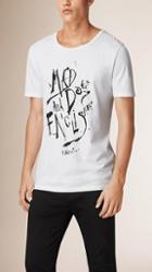 Burberry Graphic Print Cotton T-shirt