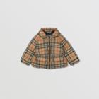 Burberry Burberry Childrens Vintage Check Down-filled Recycled Polyester Jacket, Size: 2y, Beige