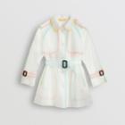 Burberry Burberry Childrens Showerproof Single-breasted Trench Coat, Size: 4y, White