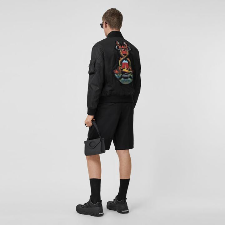 Burberry Burberry Mermaid Appliqu Nylon Bomber Jacket