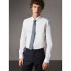 Burberry Burberry Slim Fit Button-down Collar Cotton Poplin Shirt, Size: 18, White