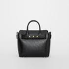 Burberry Burberry The Small Monogram Leather Triple Stud Belt Bag, Black