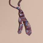 Burberry Burberry Slim Cut Peony Rose Print Silk Tie, Red