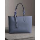 Burberry Burberry The Medium Reversible Tote With Resin Chain, Blue