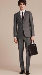 Burberry Slim Fit Wool Mohair Half-canvas Suit