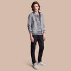 Burberry Burberry Lightweight Bomber Jacket, Size: 42, Grey