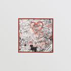 Burberry Burberry Graffiti Print Silk Square Scarf, White