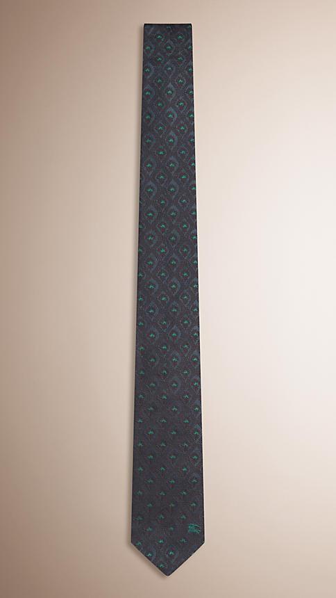 Burberry Modern Cut Patterned Silk Tie