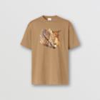 Burberry Burberry Deer Print Cotton Oversized T-shirt, Size: L