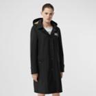 Burberry Burberry Detachable Hood Shape-memory Taffeta Car Coat, Size: 04, Black