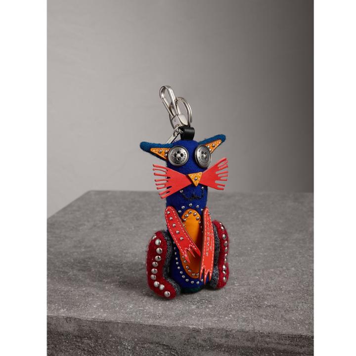 Burberry Burberry Rufus The Cat Cashmere Charm