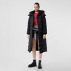 Burberry Burberry Detachable Hood Belted Puffer Coat, Size: Xl, Black